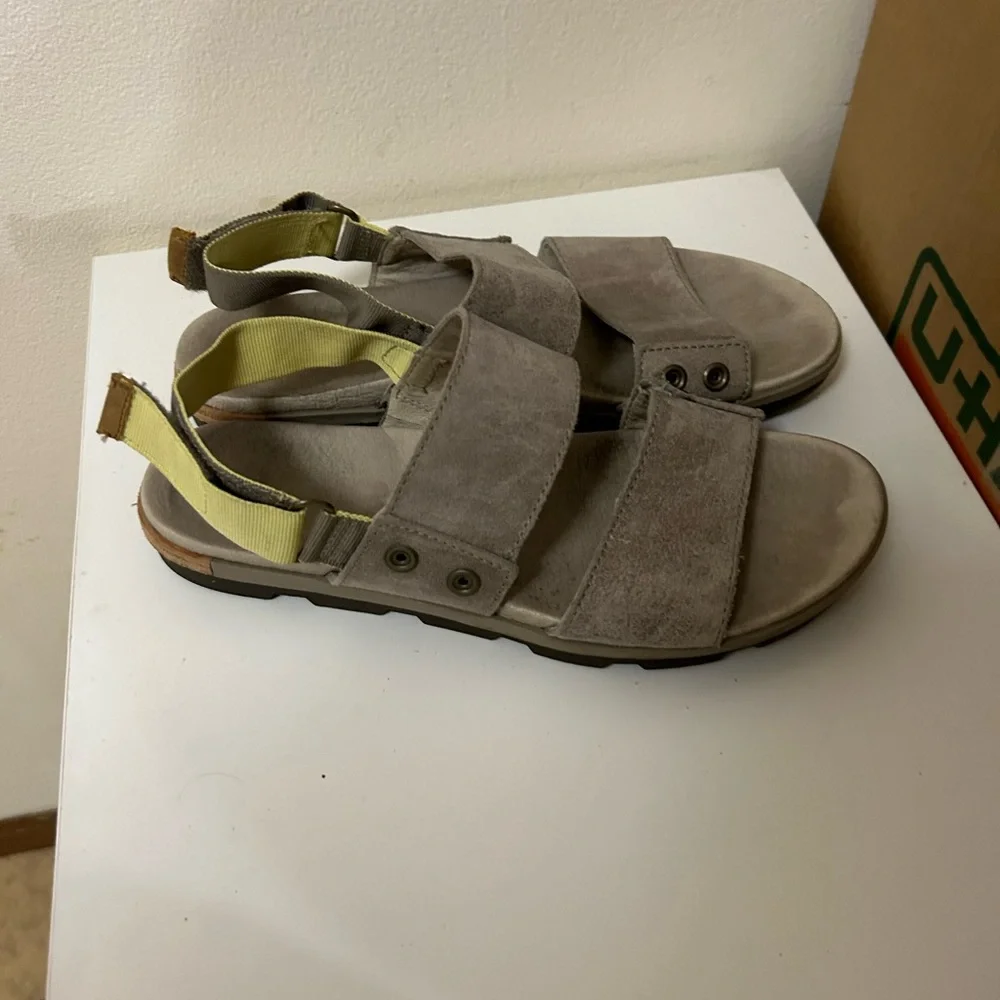 Sorel Torpeda Velcro Leather Suede Double Strap Sandals Size‎ 9 - Picture 3 of 6